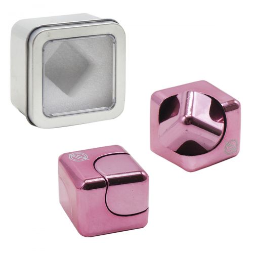 Кубик-антистресс, розовый R005