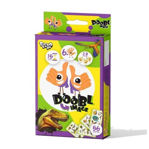 Настольная игра "Doobl Image, Dino", укр DBI-02-05U