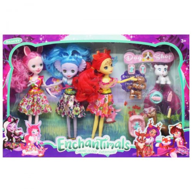 Лял1324 [LK1324] Набір ляльок "Enchantimals" в коробці LK1324 р.45*30*5,5см
