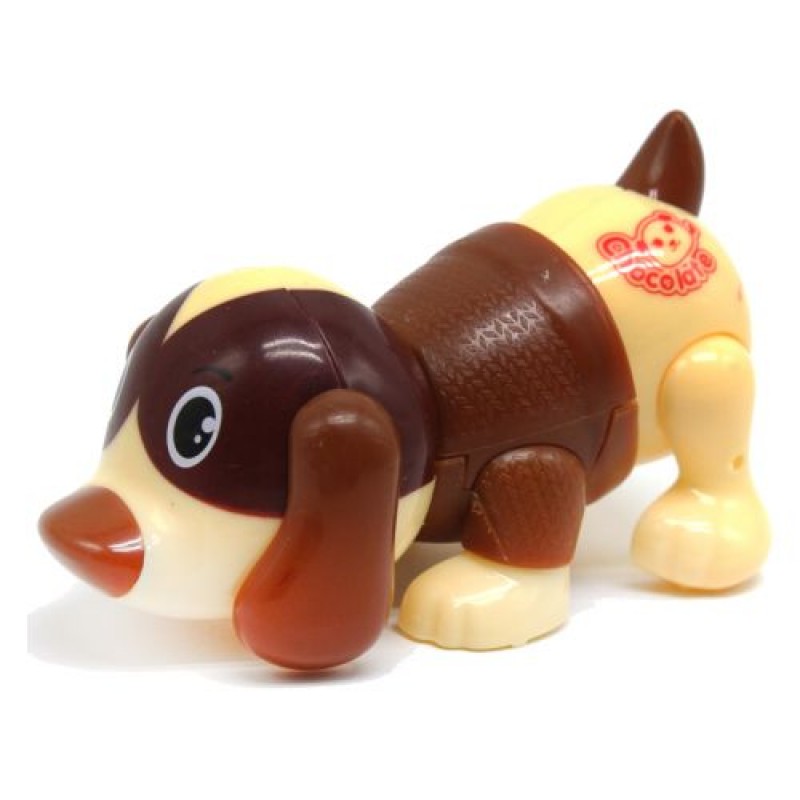 Заводна іграшка "Собачка", коричнева Пластик Коричневий (181081)