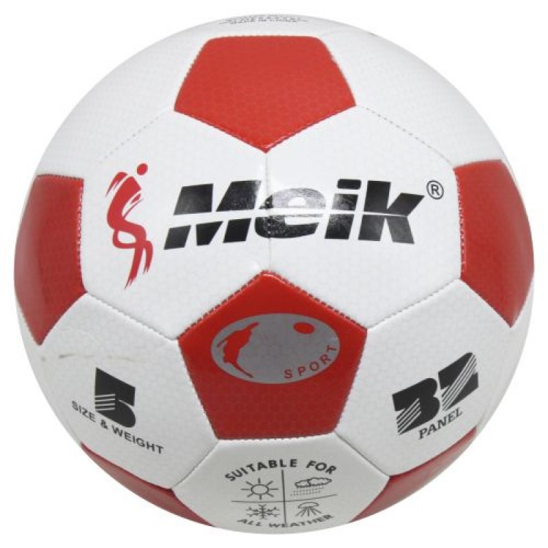М'яч футбольний №5, червоно-білий Комбінований Різнобарв'я (183181)