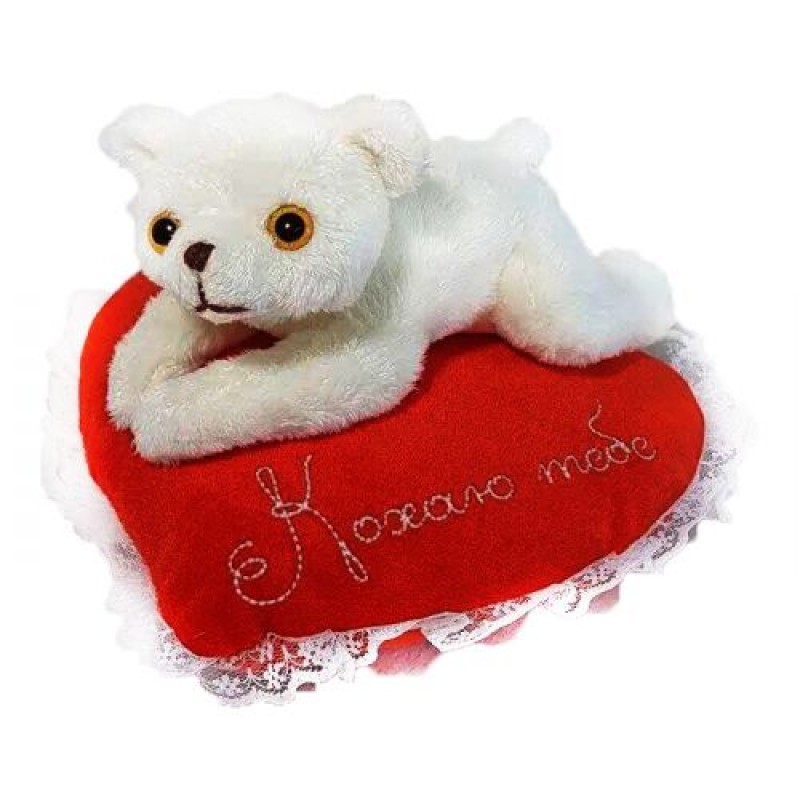 М'яка іграшка "Ведмедик на серці" Комбінований Різнобарв'я (198018)