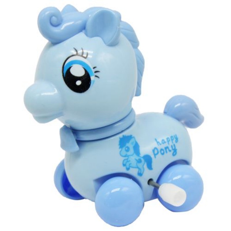 Заводна іграшка "Весела Поні", блакитна Пластик Блакитний (207168)