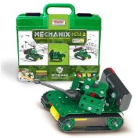 Металевий конструктор MECHANIX: Танк" (305 елем) Метал Зелений (214402)