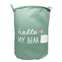 Кошик для іграшок і білизни "Hello my bear" (оливковий) Комбінований Оливковий (215784)