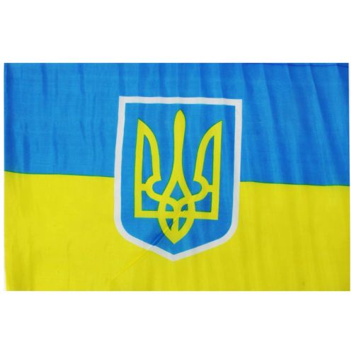 Прапор України великий (150 х 86 см) Текстиль Жовтий синій (220019)