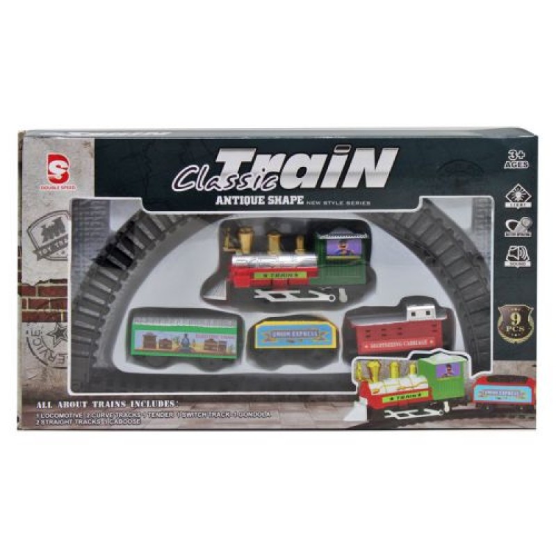 Залізниця "Classic Train" на батарейках Пластик Різнобарв'я (221395)