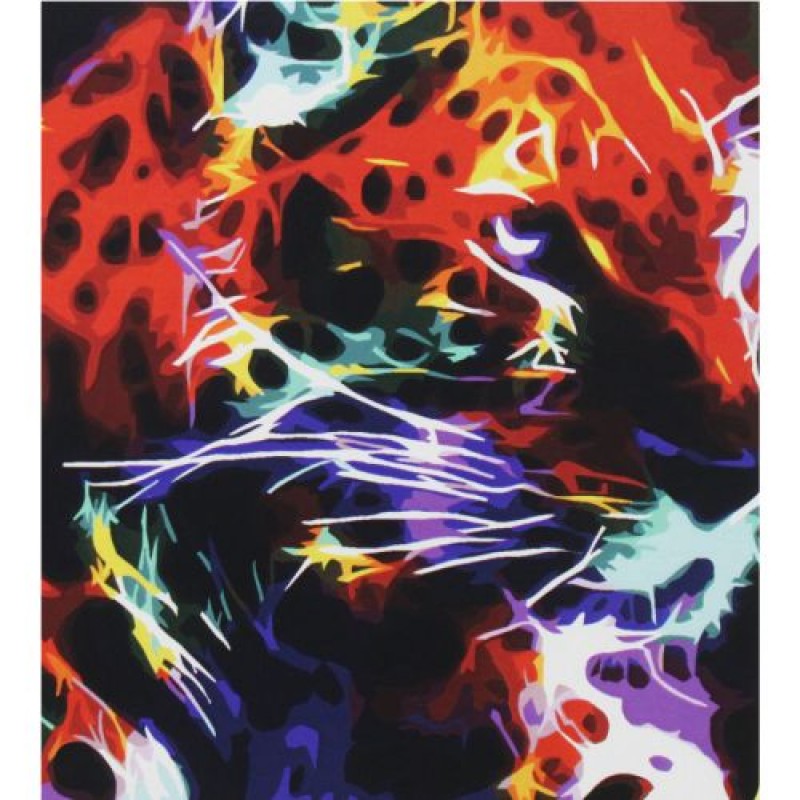 Картина за номерами "Неоновий гепард Комбінований Різнобарв'я (222608)