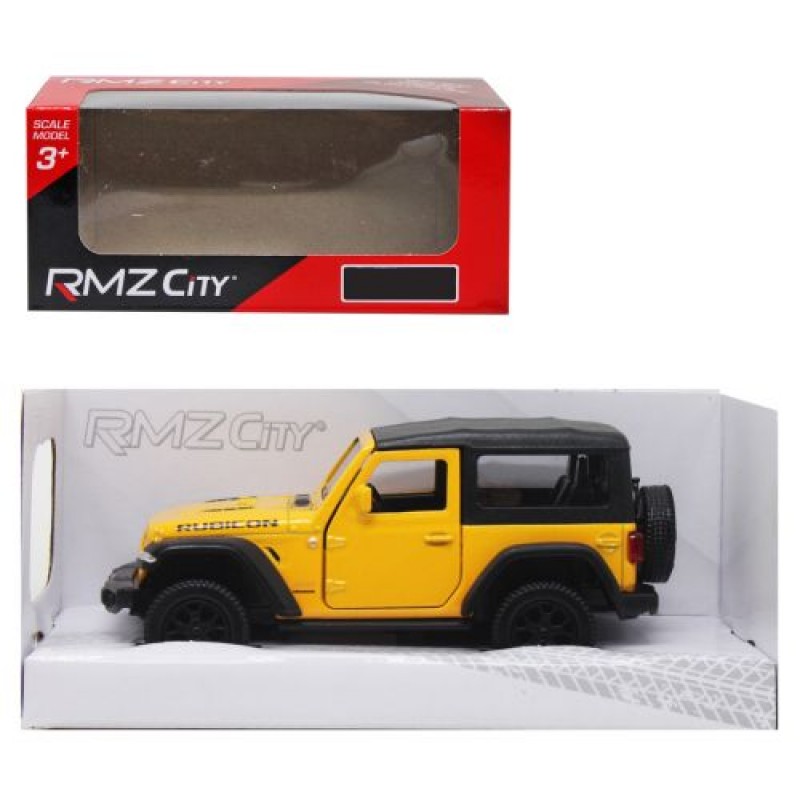 Машинка металева "Jeep Wrangler Rubicon", жовтий Металл Жовтий (222816)