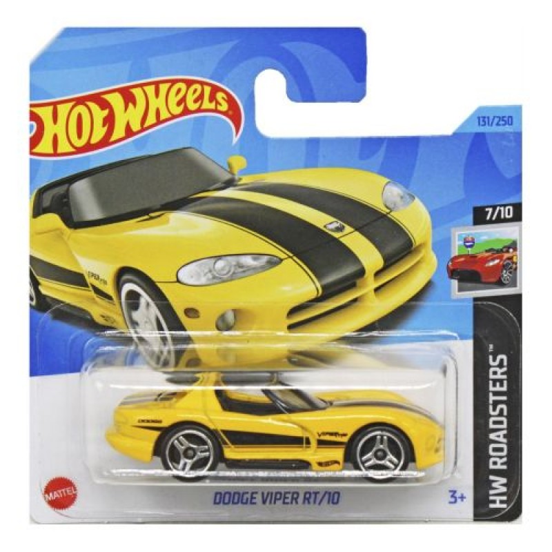 Машинка "Hot Wheels: Dodge Viper RT/10" (оригінал) Металл Різнобарв'я (222898)