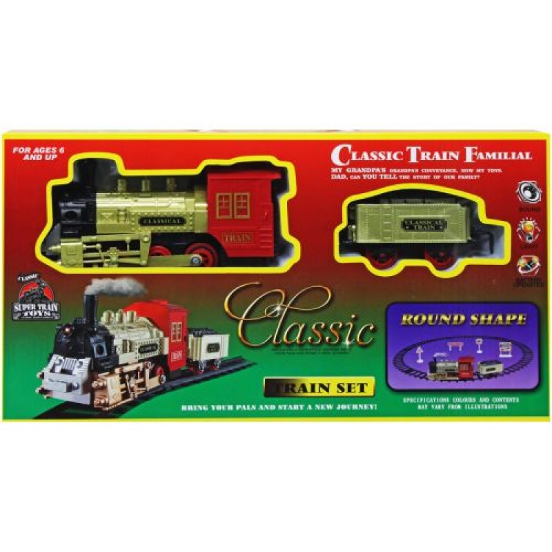 Залізниця "Classic Train Familial", 73 см, локомотив та вагон Пластик Різнобарв'я (224403)