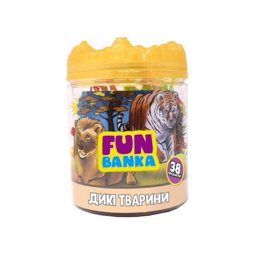 Ігровий набір "Fun Banka. Дикі тварини", 38 предметі Комбінований Різнобарв'я (224645)