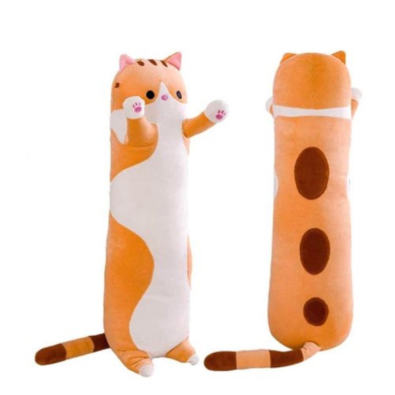 Плюшевий кіт-обіймашка Батон, рудий, 70 см Комбінований Різнокольоровий (225718)