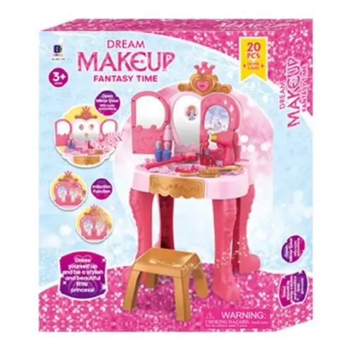 Трюмо "Dream Makeup" зі світлом і звуком Пластик Рожевий (226575)