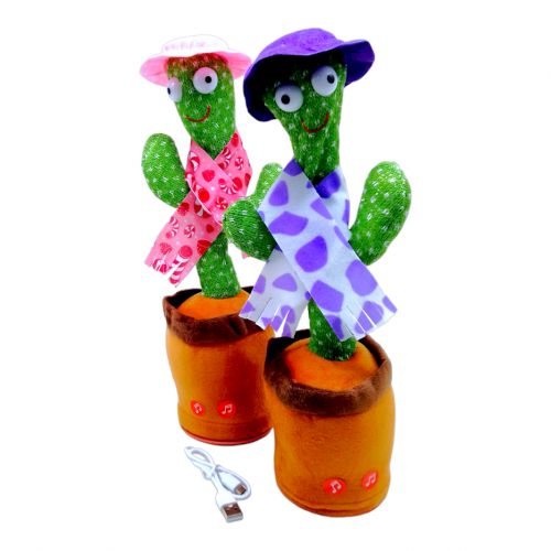 Інтерактивна іграшка "Танцюючий кактус" Комбінований Різнобарв'я (226845)