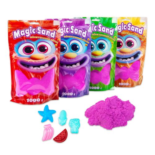 Magic sand в пакеті 39404-4 фіолетовий, 1 кг (226926)