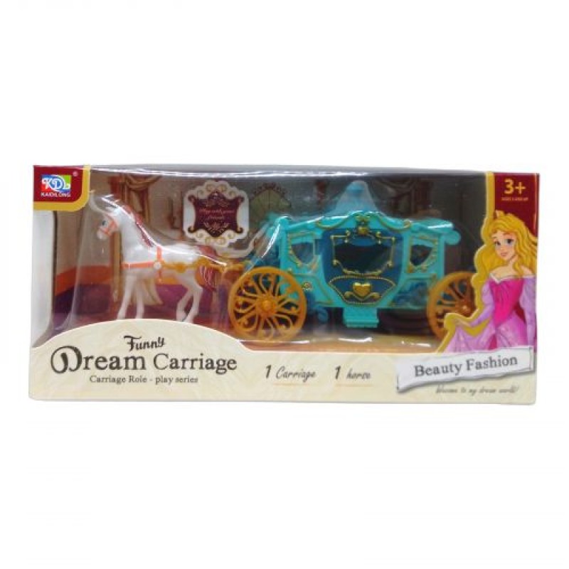 Ігровий набір "Dream Carriage" (бірюзовий) Пластик Різнобарв'я (228128)