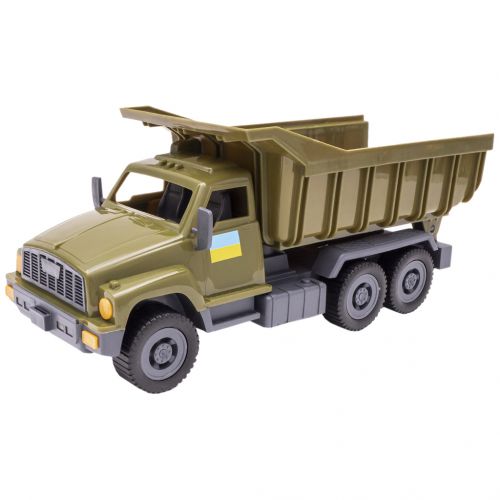 Пластикова машинка "Військова вантажівка", 35 см Пластик Зелений (236826)