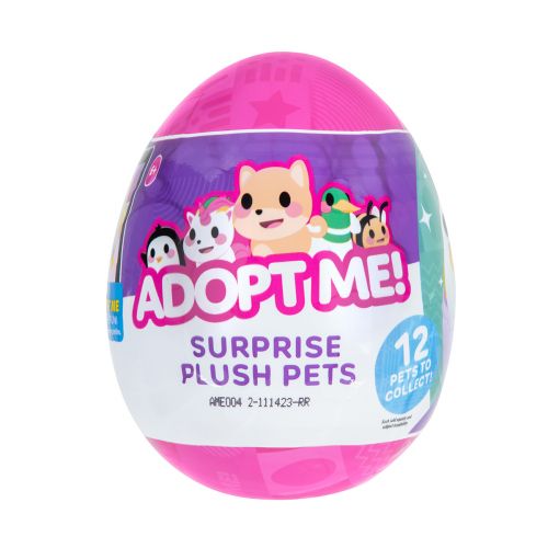 М’яка іграшка-сюрприз в яйці ADOPT ME! S3 - КУМЕДНІ ЗВІРЯТКА (12 видів, в асорт.) (241357)