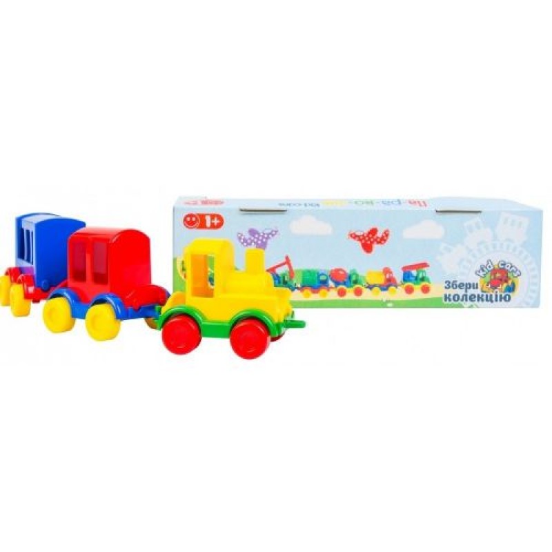 Паровозик "Kid cars" Пластик Різнобарвний (40943)