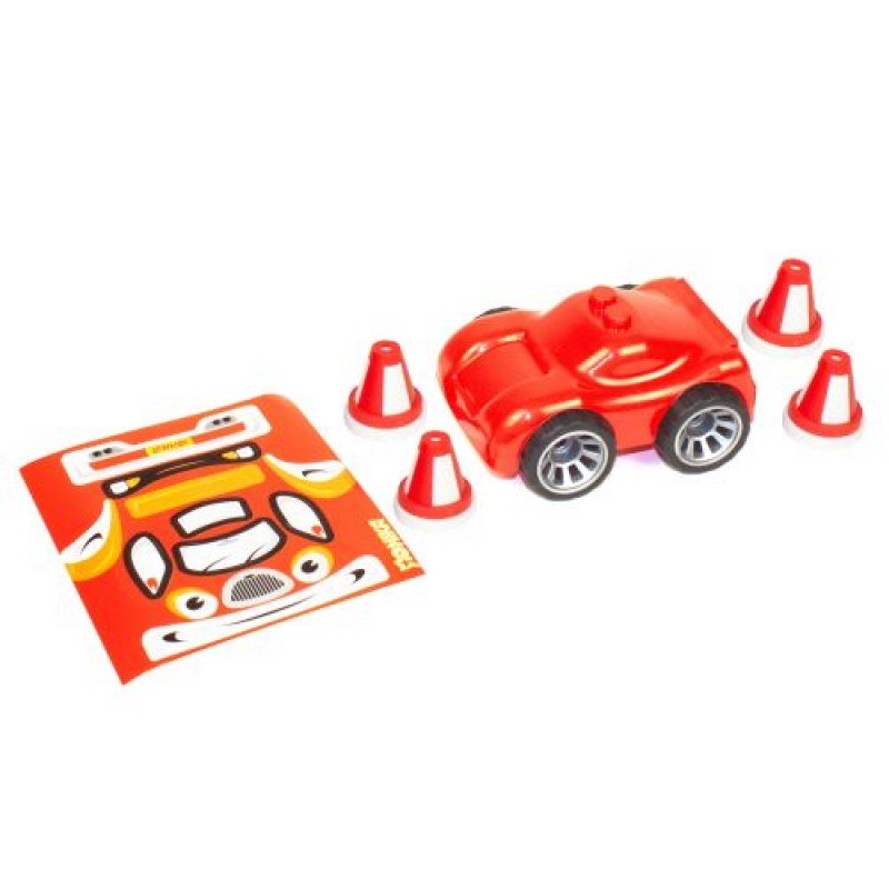 Іграшка-конструктор "Автоклуб", 18 деталей (червоний) Пластик Червоний (51996)
