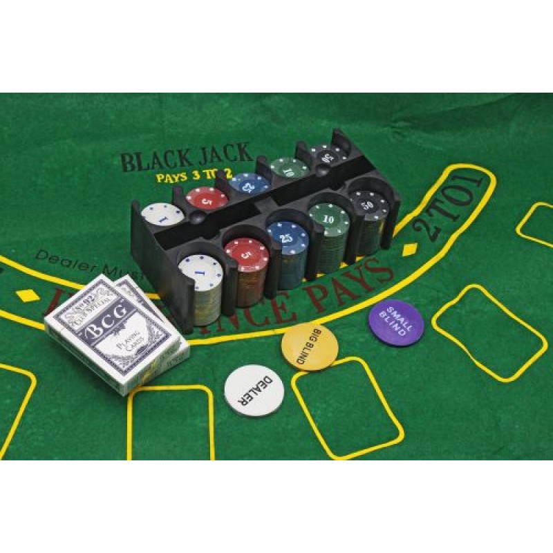 Ігровий набір "Покер" 200+ фішок Комбінований Різнобарв'я (199836)