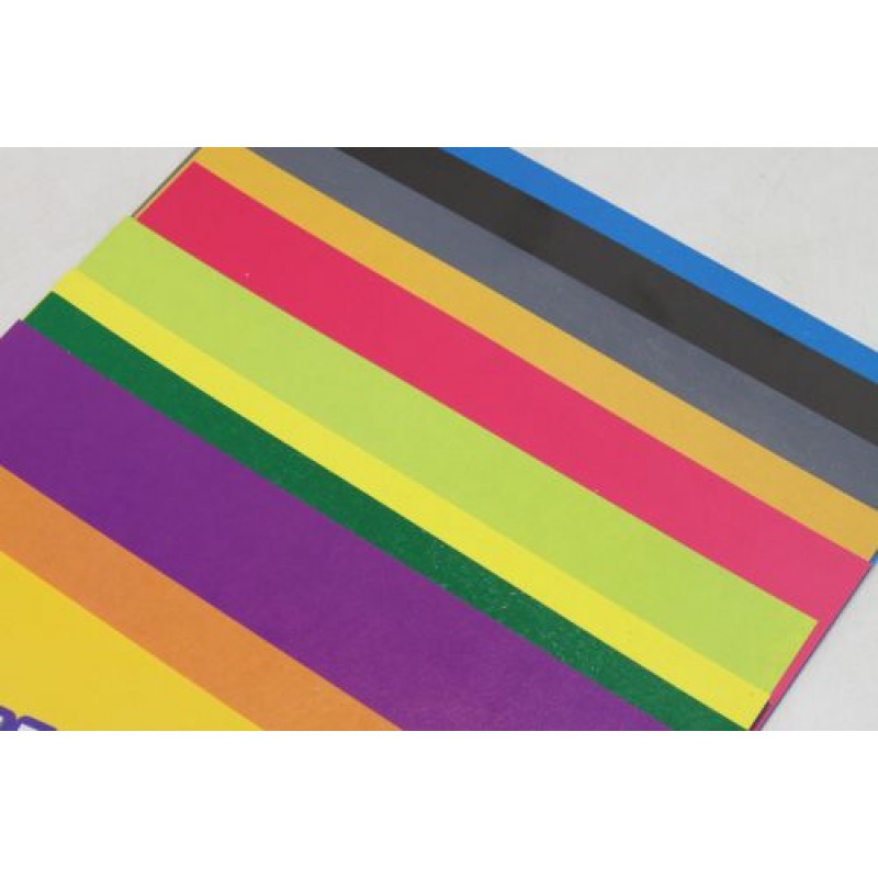 Набір кольорового картону А4, 15 аркушів Комбінований Різнобарв'я (201613)