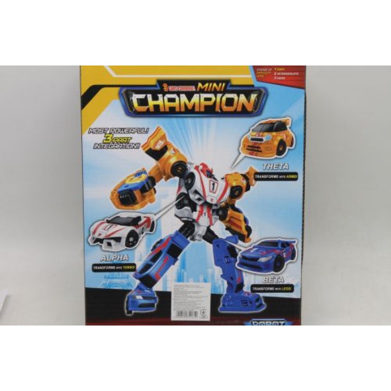 Трансформер "Tobot Champion" (3 машинки) Пластик Різнобарв'я (206762)