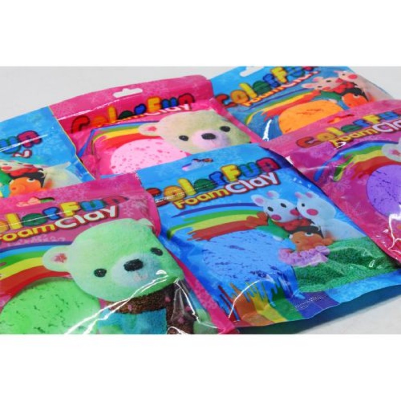 Повітряний пластилін у пакетах "Color Fun" (6 пакетів) Комбінований Різнобарв'я (218600)