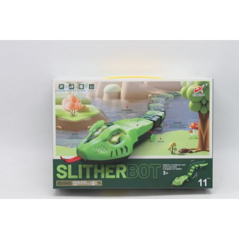 Інтерактивна машинка "SlitherBot: Змія" Пластик Зелений (222170)
