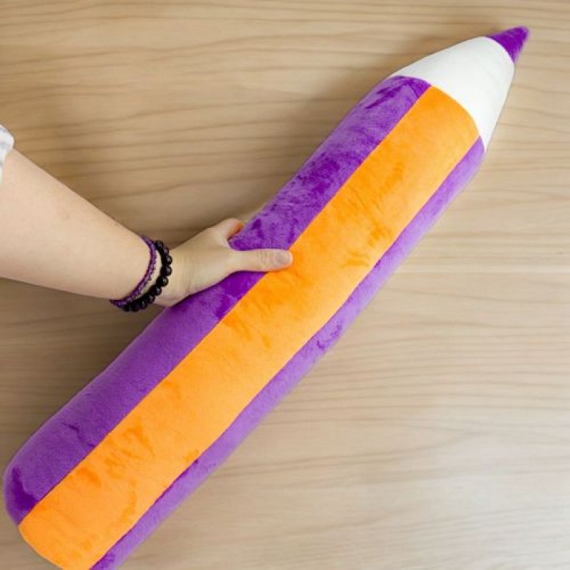 Іграшка-подушка мʼяка "Олівець", фіолетово-жовтогарячий (76 см.) Комбінований Різнобарв'я (241134)