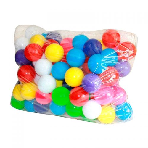 Кульки "80 мм" (65 шт) в сумці Пластик Різнобарв'я (103509)