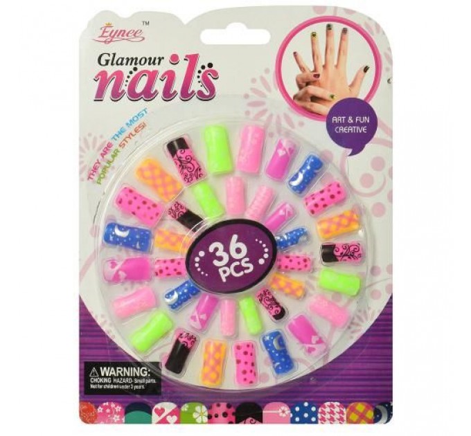 Накладные ногти "Glamour Nails" (36 шт) C3287