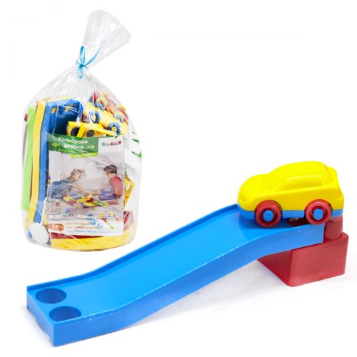 Іграшка дитяча "Різнобарвна дорога", 33 деталі Пластик Різнобарв'я (118891)