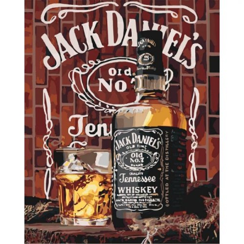 Картина по номерам "Jack Daniel's" ★★★★ КНО5555