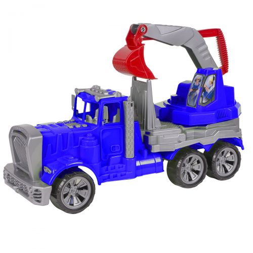 Авто вантажівка-екскаватор (синій) Пластик Синій (124653)