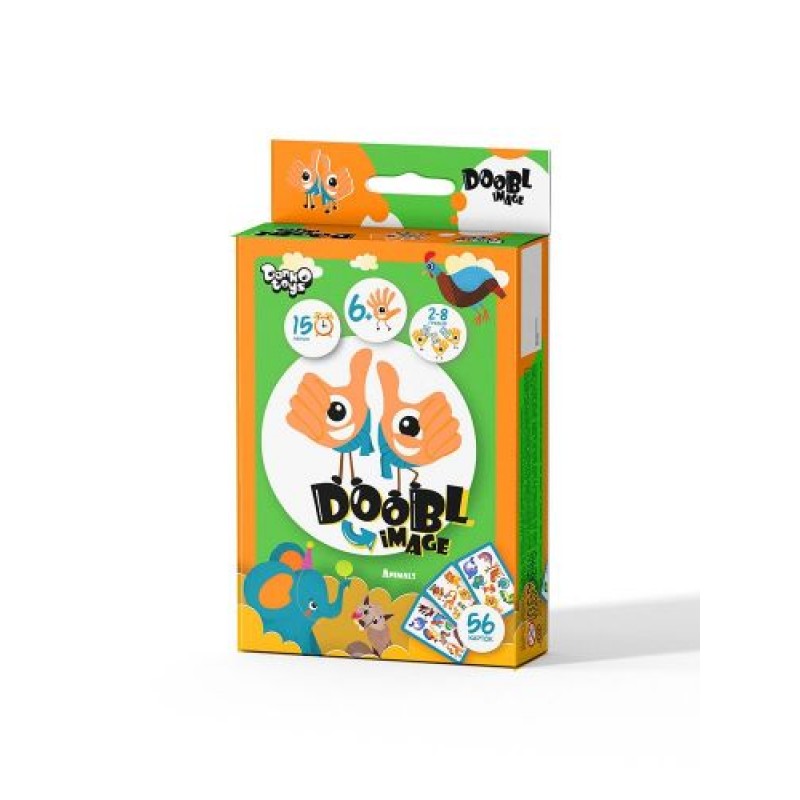 Настільна гра "Doobl image mini: Animals" укр Комбінований Різнобарвний (138566)