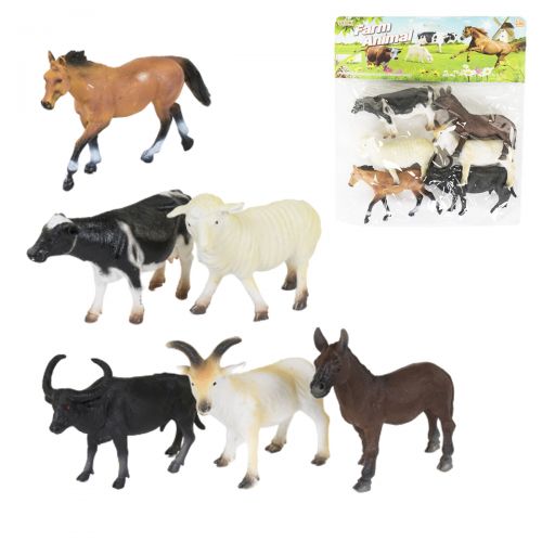Набір домашніх тварин "Farm Animal", 6 штук Пластик Різнобарв'я (143588)
