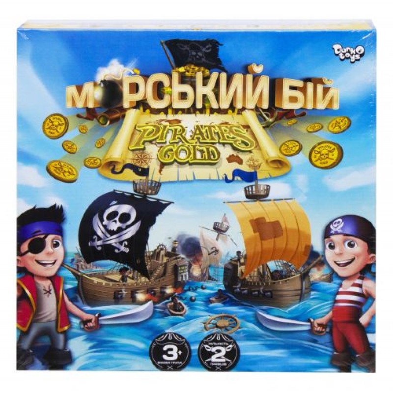 Настільна розважальна гра "Морський бій. Pirates Gold", укр Комбінований Різнобарв'я (148258)