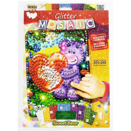 Набір для творчості "Блискуча мозаїка: Мишко" Комбінований Різнобарвний (156091)
