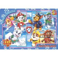 [PW0860] Пазли ТМ "G-Toys" із серії "Paw Patrol" (Цуценячий патруль), 117 елементів