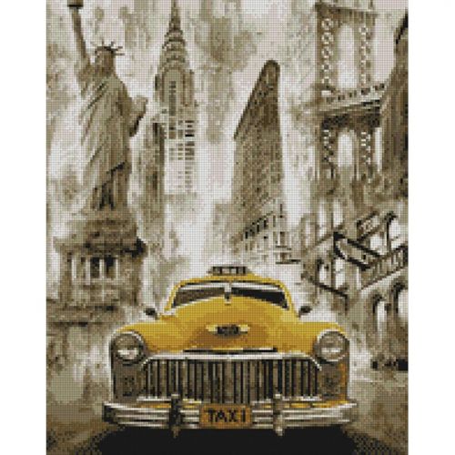 Алмазная мозаика "Такси Нью-Йорка"