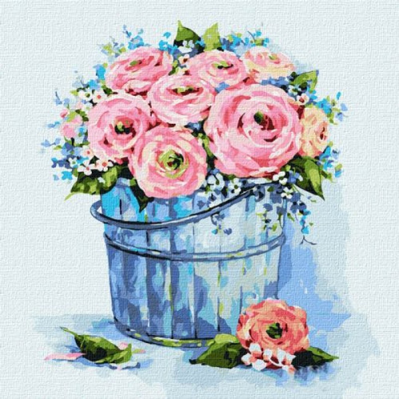 Картина по номерам "Букет элегантных роз" ★★★★★