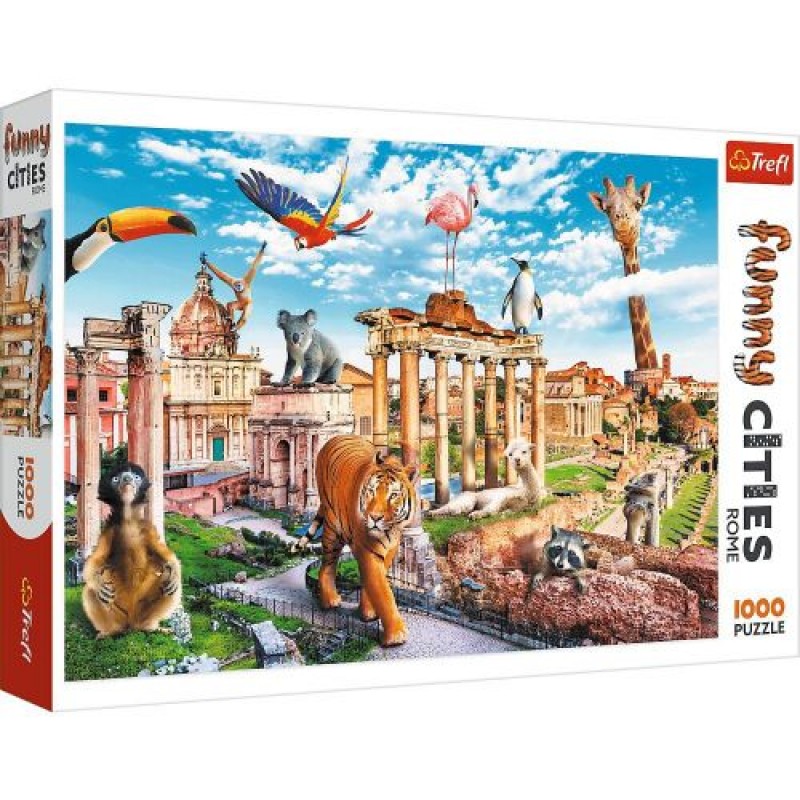 Пазлы "Веселые города: Дикий Рим", 1000 элементов 10600
