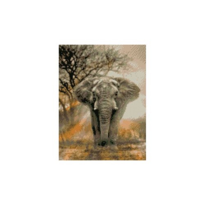 Алмазная мозаика "Могучий слон" HX205