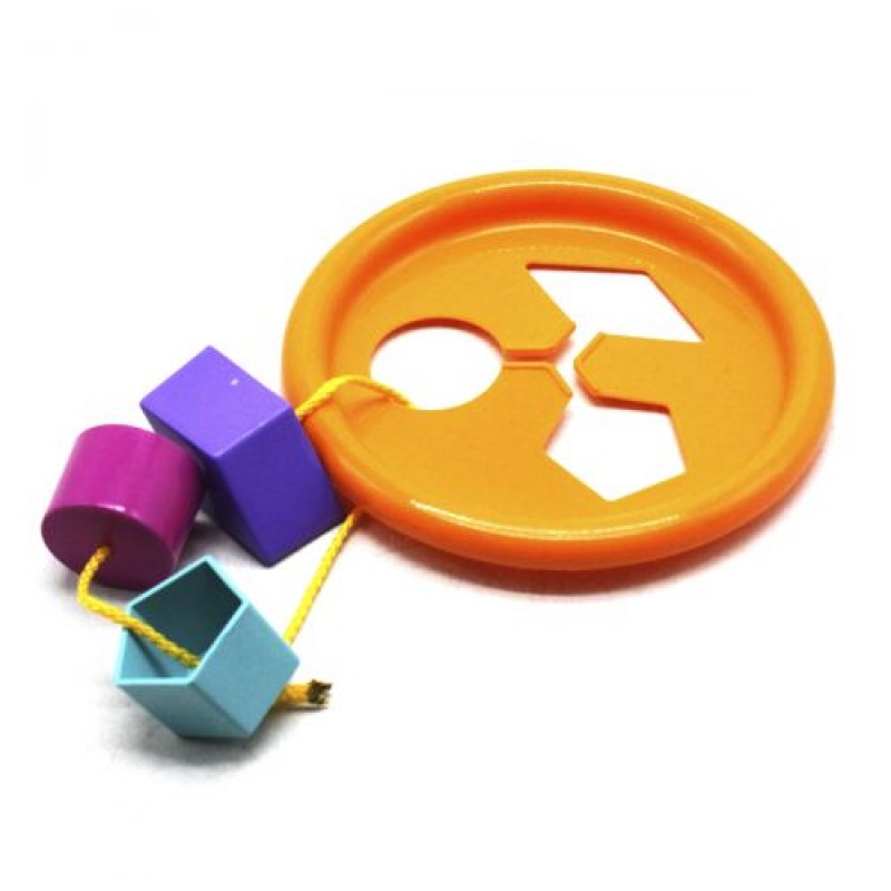 Іграшка розвиваюча "Логічне кільце" 5 ел, (помаранчева) Пластик Різнобарв'я (176193)