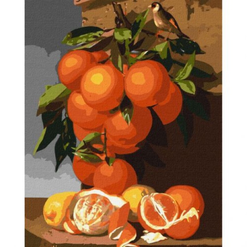 Картина за номерами "Апельсини та лимони" ★★★ Комбінований Різнобарв'я (190177)