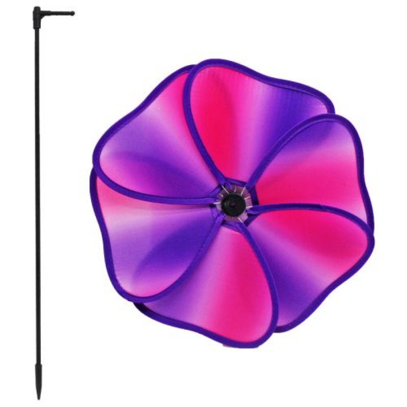 Вітрячок дитячий текстильний "Квітка", фіолетовий Комбінований Фіолетовий (204518)