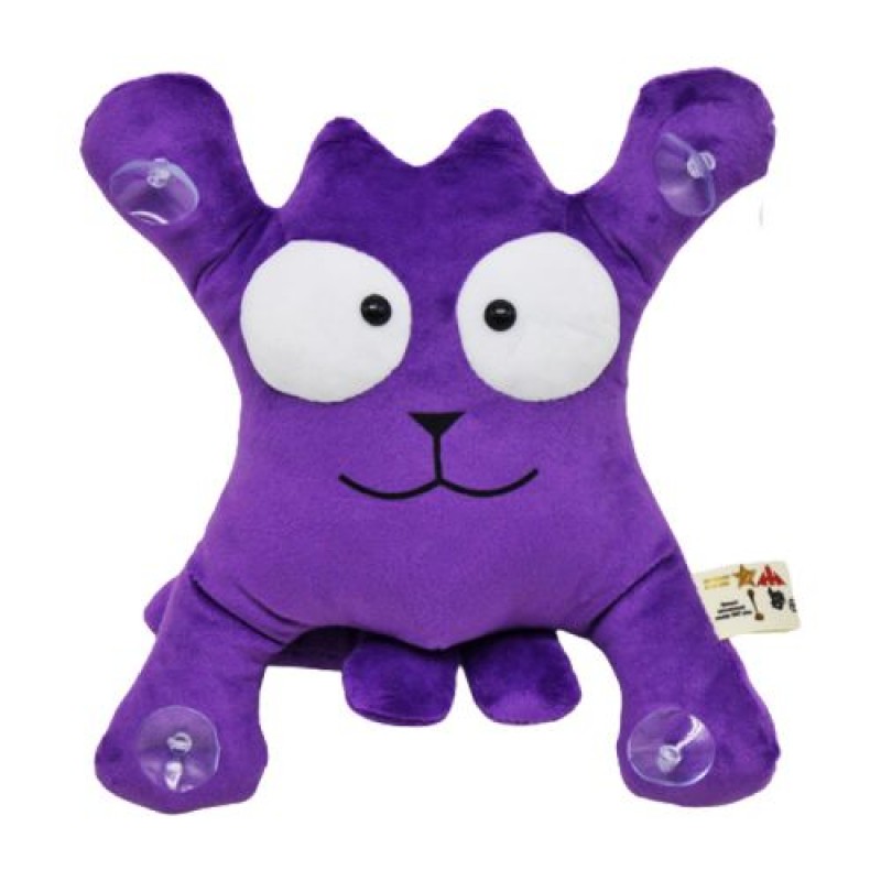 Іграшка на присосках "Кіт Саймон", фіолетовий Текстиль Фіолетовий (204562)