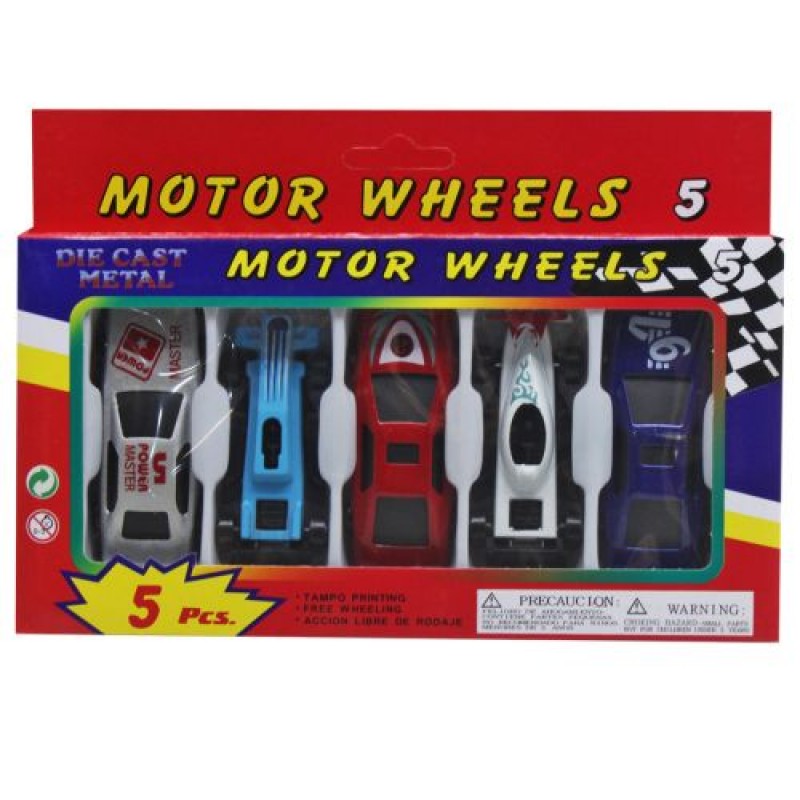 Набір машинок "Motor Wheels", 5 шт. Метал пластик Різнобарв'я (208686)